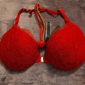 Victoria's Secret Fiery Red Lace Bra